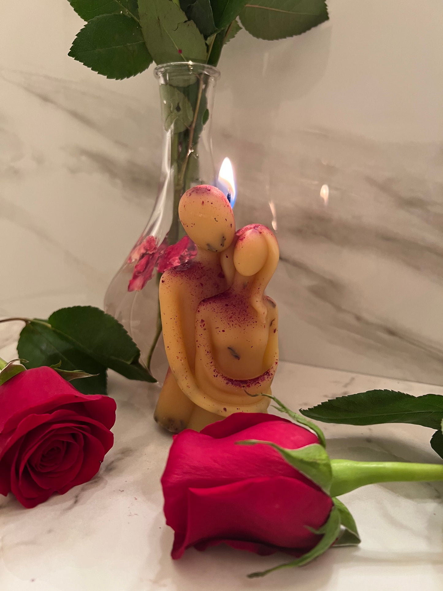 His & Her Surrounded by Love Candle