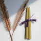 9 1/2" Beeswax Spiral Taper Candles