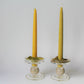 9 1/2" Beeswax Spiral Taper Candles