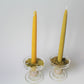 9 1/2" Beeswax Spiral Taper Candles