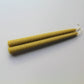 9 1/2" Beeswax Spiral Taper Candles
