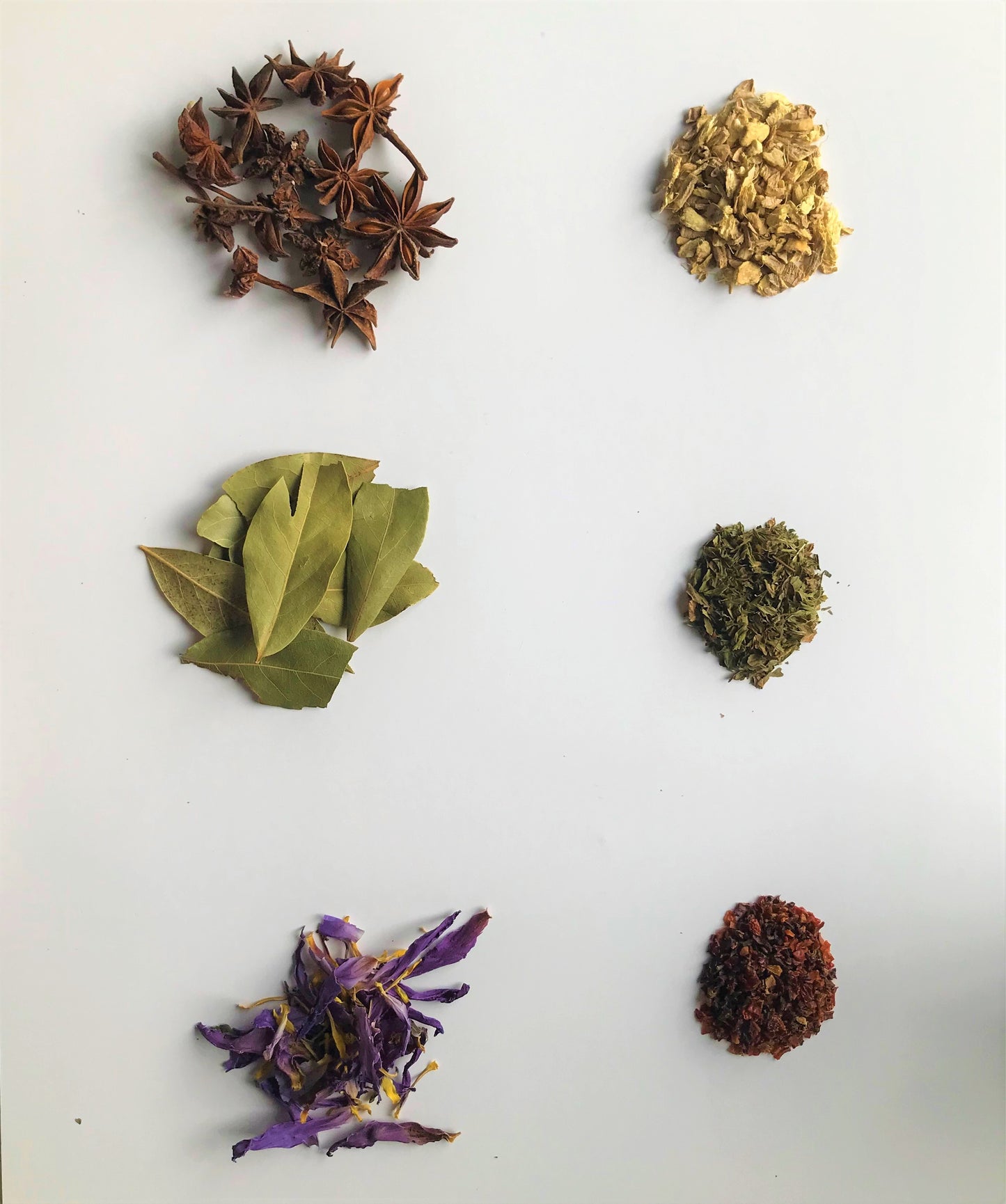 7" Beeswax Herb Spiral Taper Candles